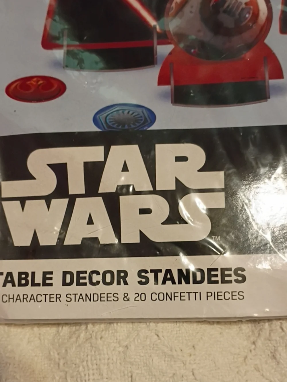 Disney Star Wars Character Table Standees - Red, Blue, Black